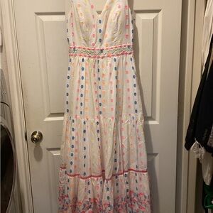 Lilly Pulitzer Charleen Pink and White Garment size 4